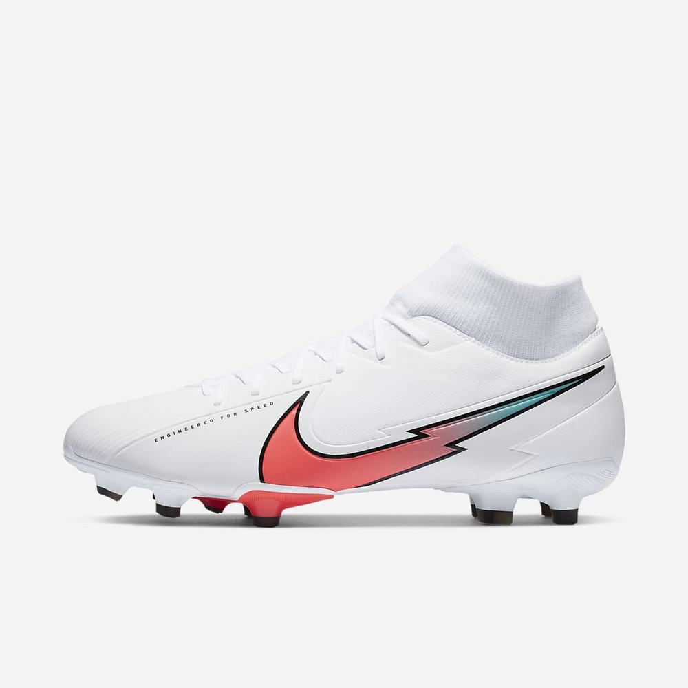 Crampon De Foot Nike Mercurial Superfly 7 Academy MG Blanche 0796-345 White/Photon Dust/Hyper Jade/Flash Crimson Femme | UOA-28407882